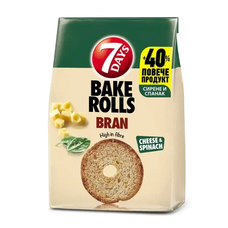 Bake Rolls Vollkorn Spinat & Käse 112g 7 Days