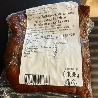 Kaiser Pastrami aus Rindfleisch Madjarov(71,50€/kg)