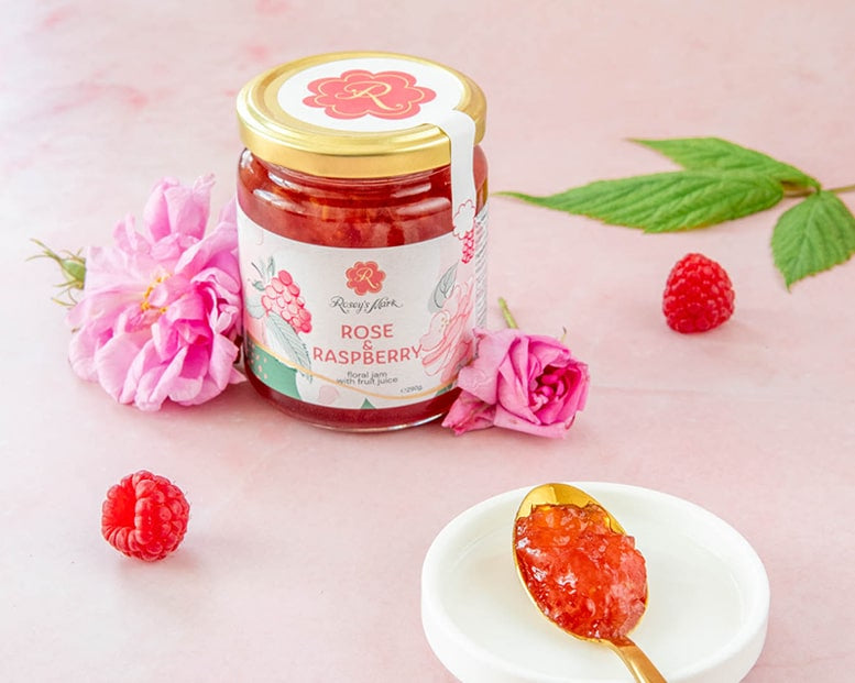 Rosey’s Mark Konfitüre aus Rosen und Himbeeren 290g