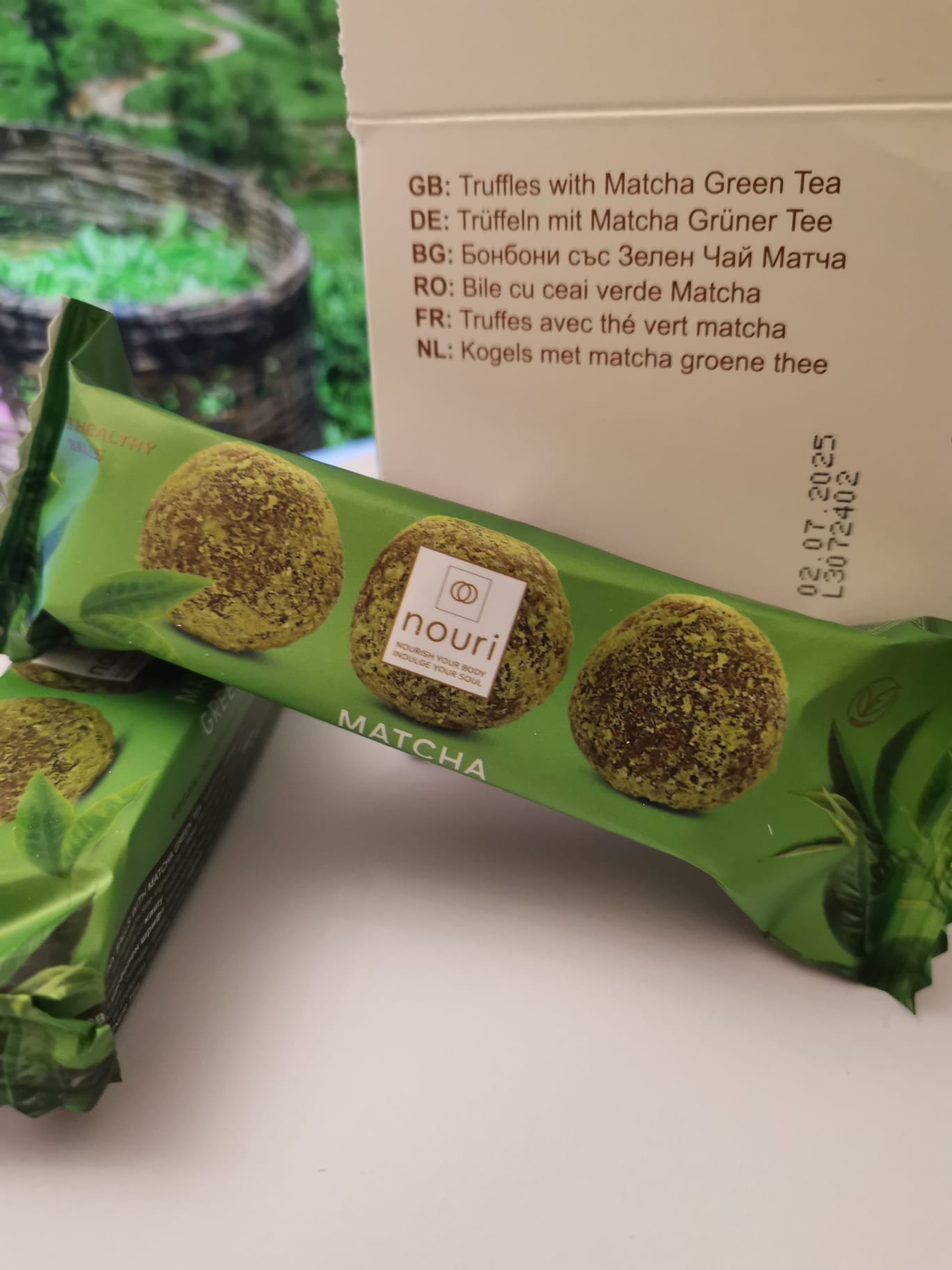 vegane Trüffel mit Matcha Green Tea 30g Nouri