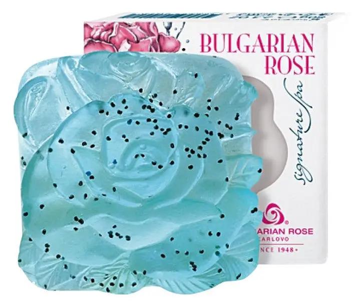 BULGARIAN ROSE SIGNATURE SPA | Glycerinseife blau 80g - Bulgarian TreasuresSeifen und Salze